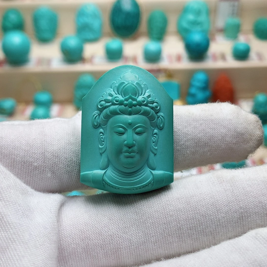 绿松石珠宝半成品未镶嵌