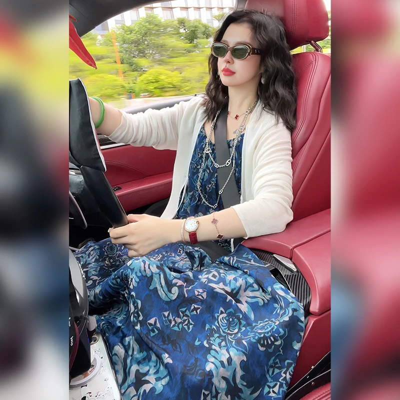 【Linda姐高端线】夏季气质复古慵懒爆款吊带连衣裙子AS5LYH2367