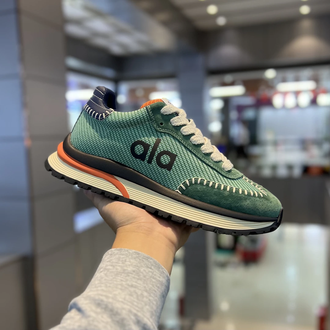 轻奢皮拼布厚底阿甘鞋时尚运动百搭软底软面舒适男士潮流休闲鞋秋