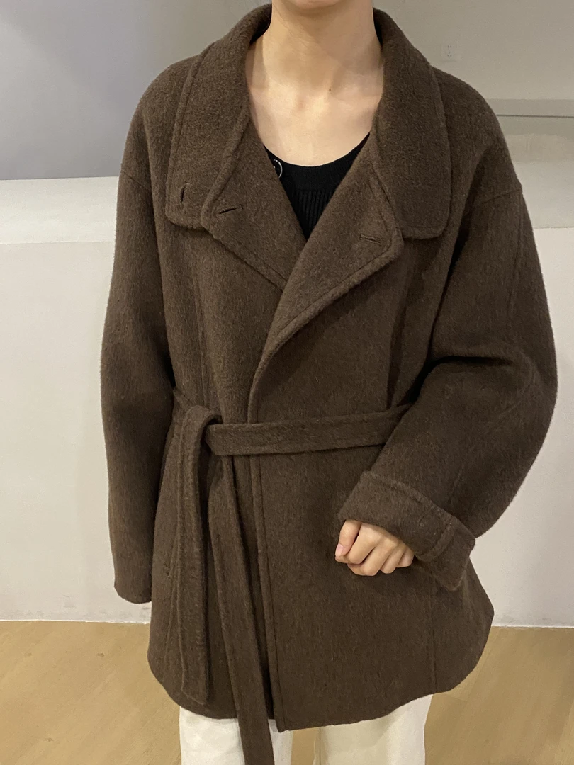 开播福利！90羊毛5羊绒中长腰带款