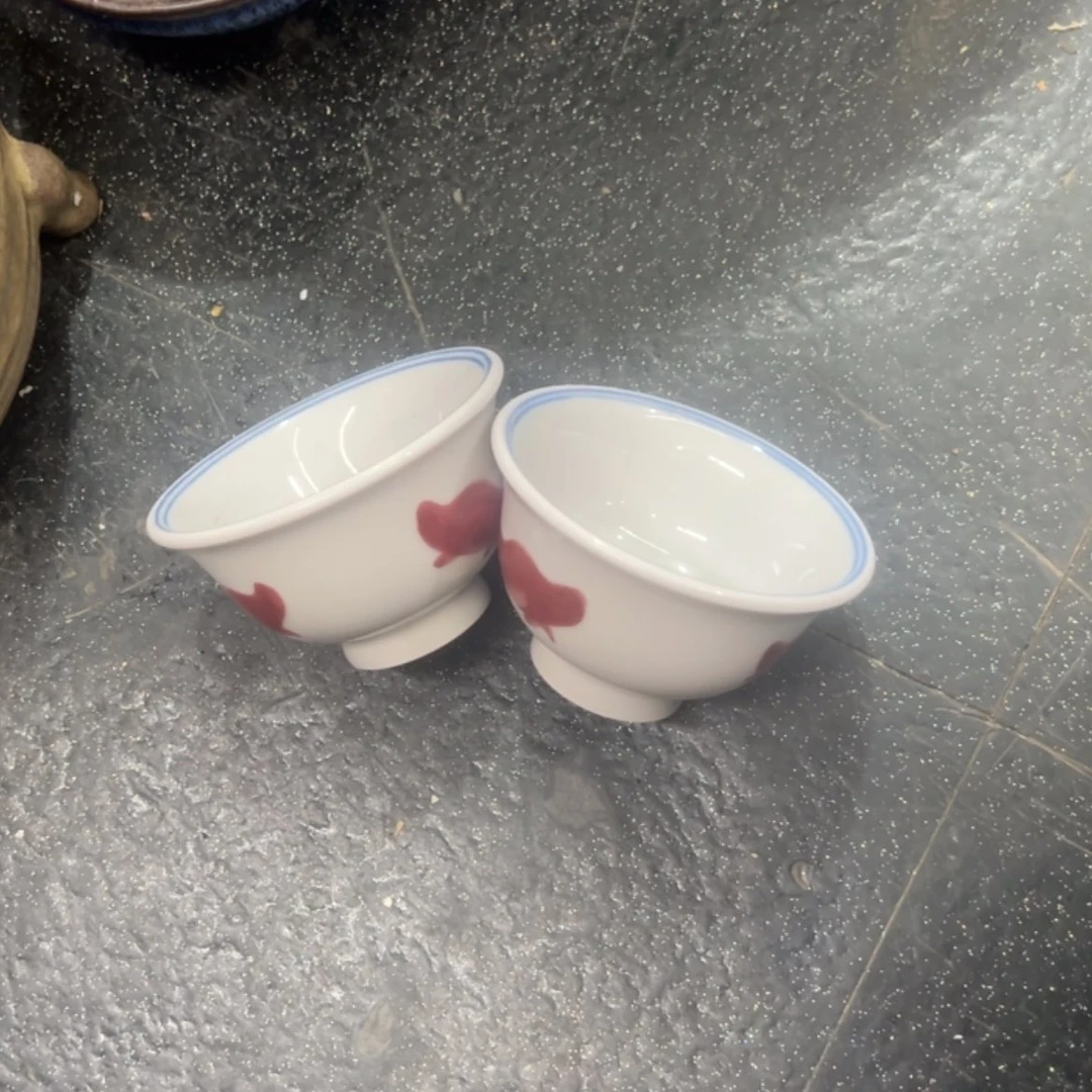 【闪购商品】红色鱼杯年年有余