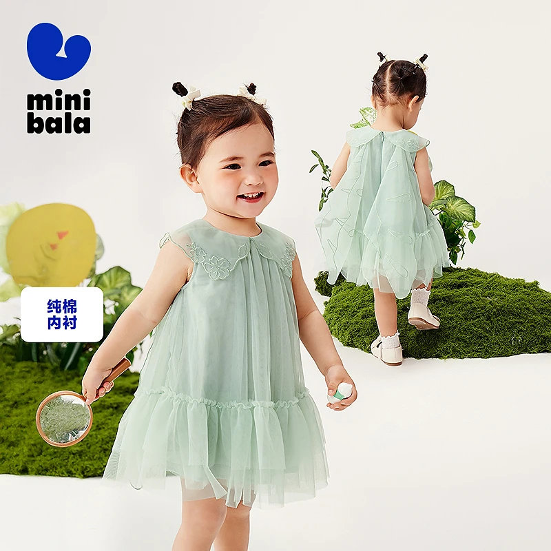 【后背翅膀】迷你巴拉网纱连衣裙女童宝宝亲肤230225111026