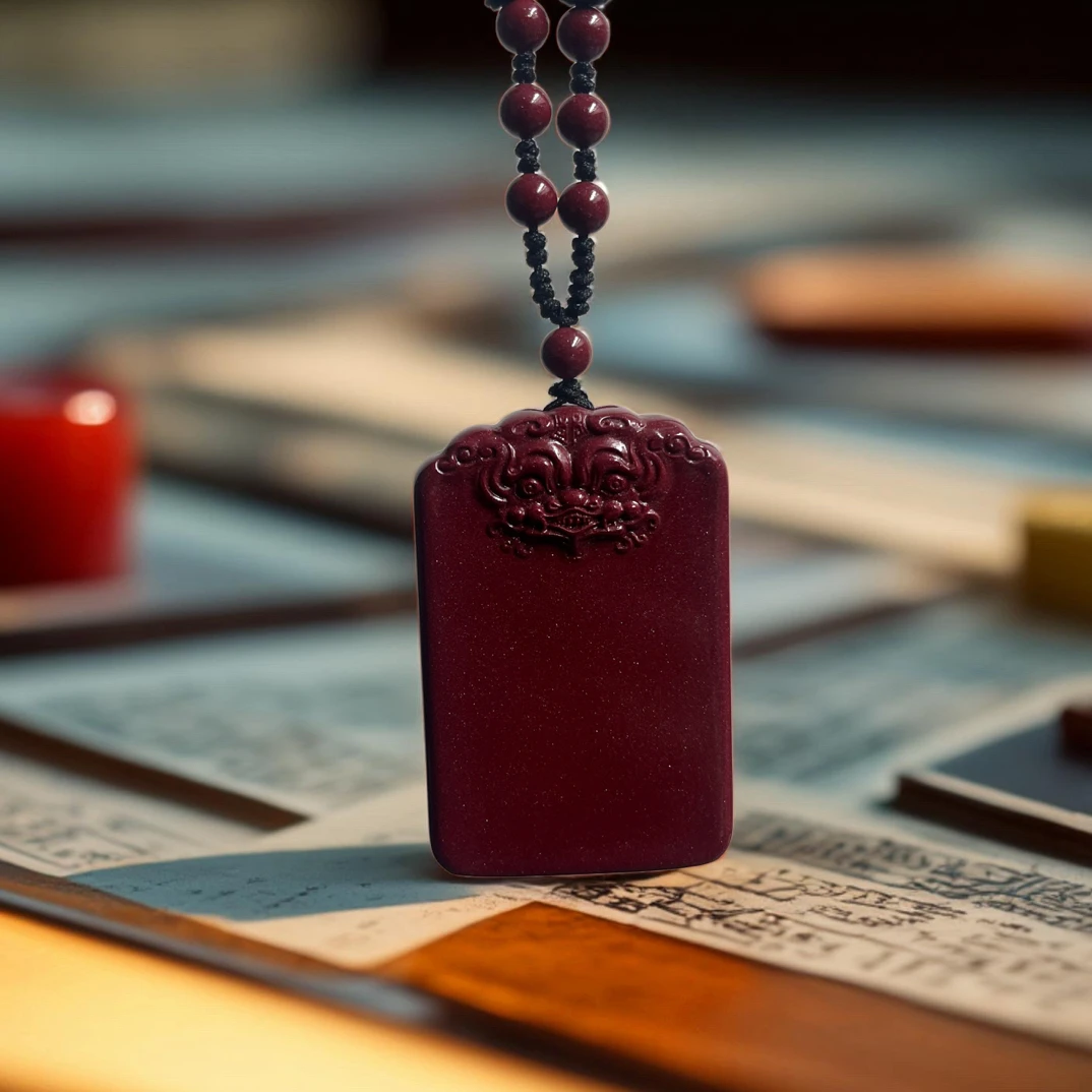 含辰砂工艺品天然紫金砂朱砂手链纯天然真品100%吊坠项链辰砂