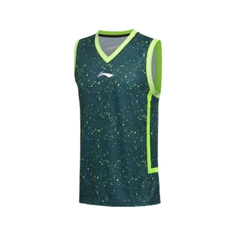 《B品以直播展示为主》李宁球服夏季男子款运动打球上衣背心AAYM011