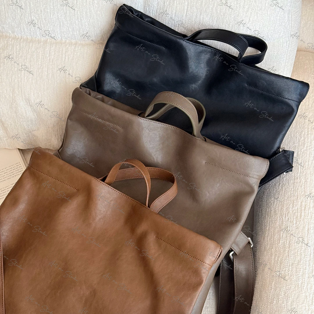 超软三背法极简智感牛皮公文包系列超大容量包24bb030