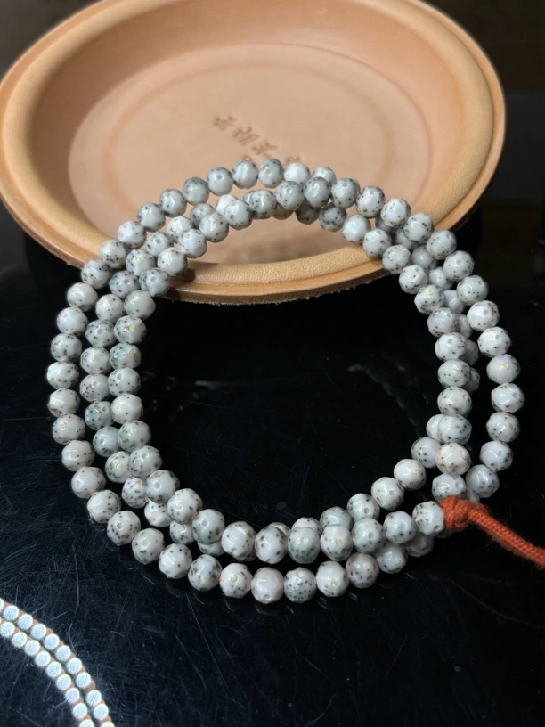 银标6.7玉化冰糖月朗星稀小胖墩星月菩提手串S6.7BTPD-3