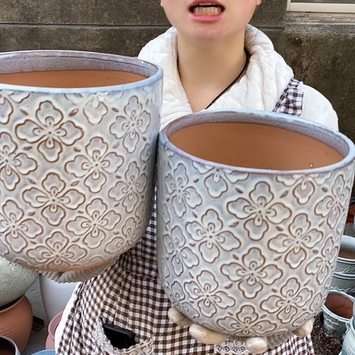 紫砂花盆正品口20高20