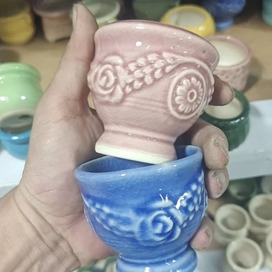 微瑕陶瓷花盆满12包邮