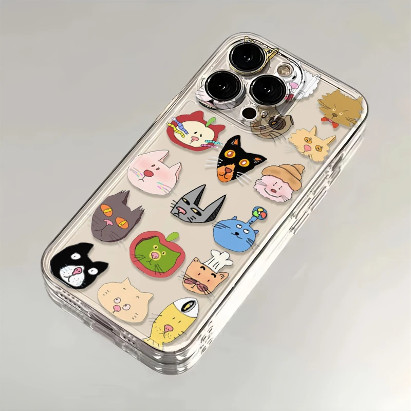 丑萌小猫适用苹果iPhone16/15/14promax小米华为P70手机壳太空MT