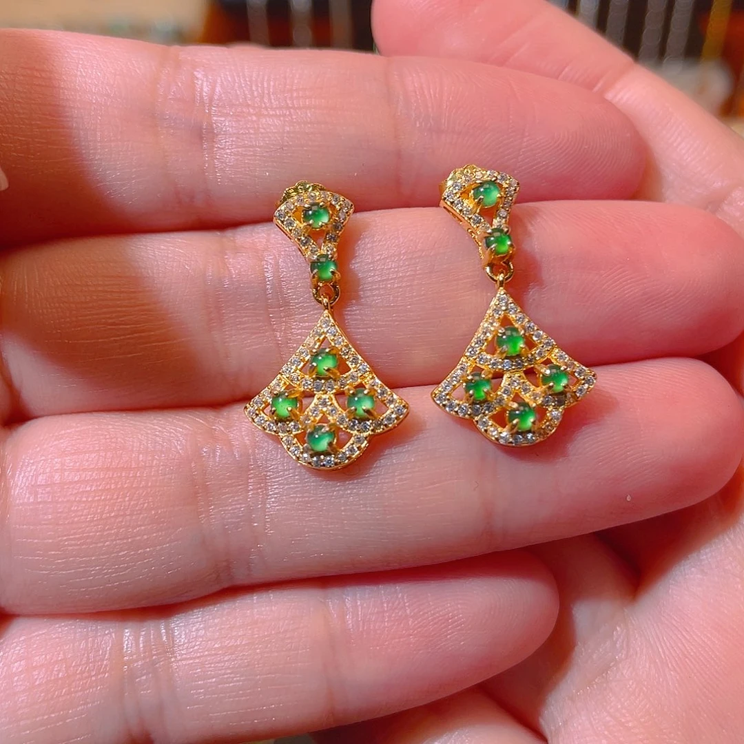 翡翠银S925镶嵌吊坠(不含链)