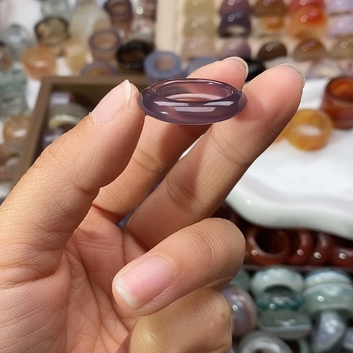 奔***罢玛瑙/玉髓未镶嵌戒指B96不退换港18