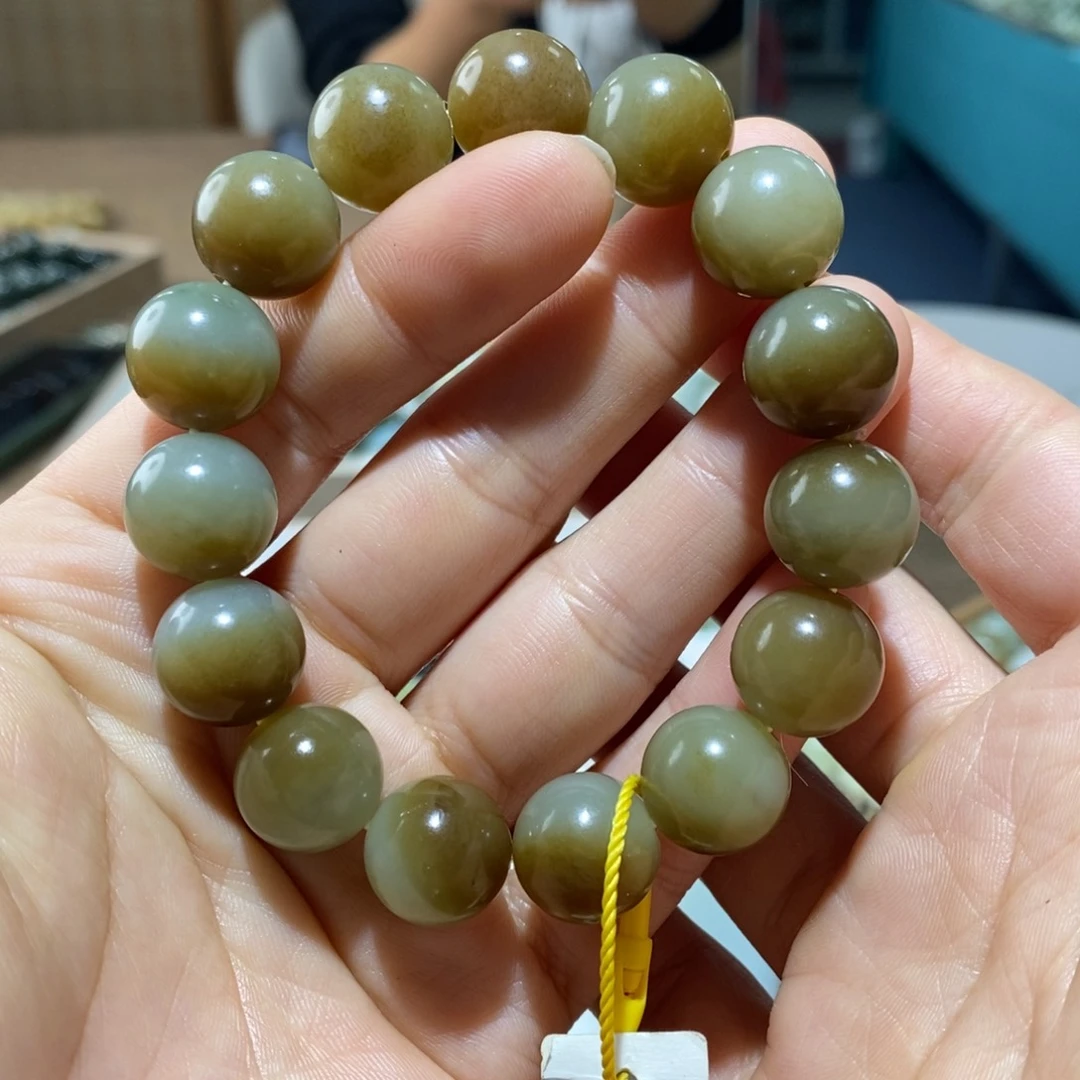 和田玉未镶嵌手链114