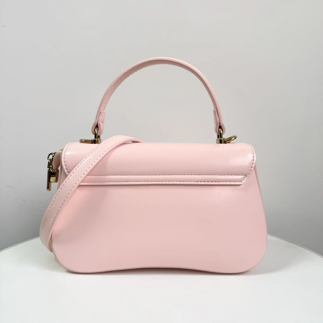 25年新款樱花粉时尚手提斜挎包