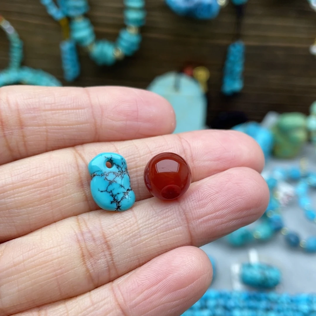 南红玛瑙未镶嵌随行扣子