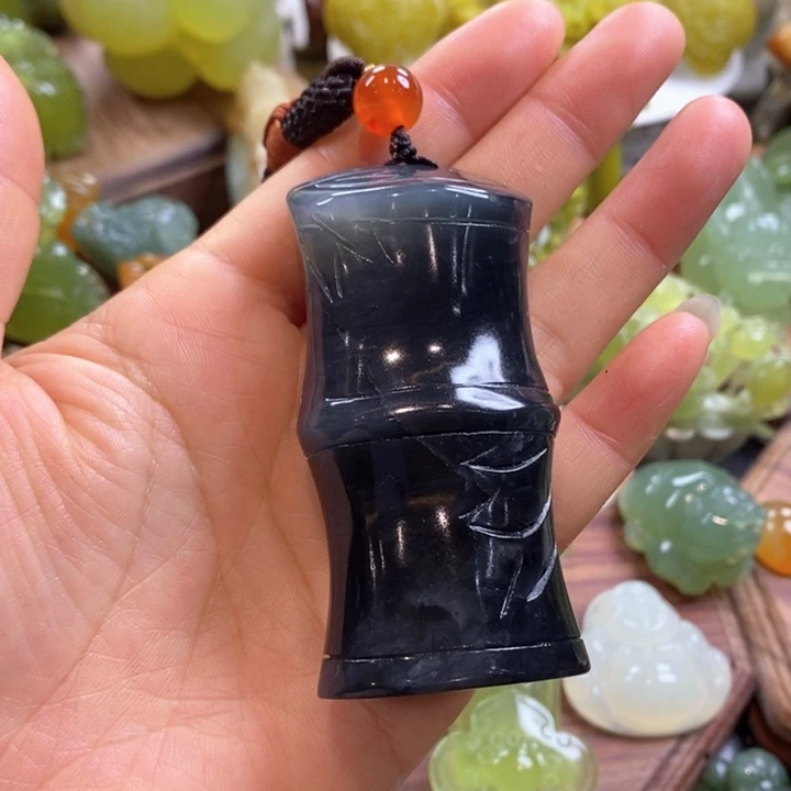 蛇纹石玉未镶嵌手把