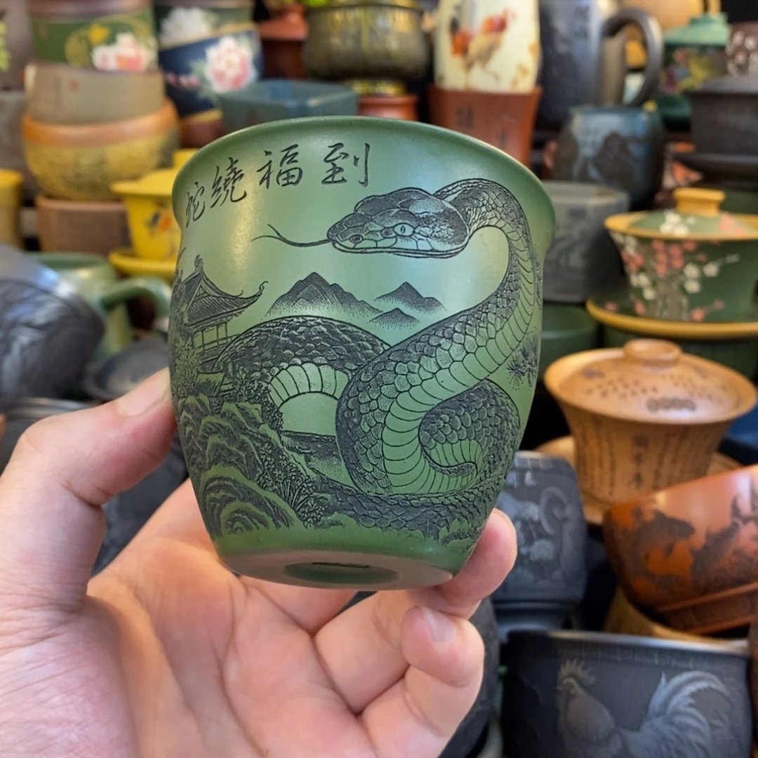 紫砂公道杯宜兴全手工紫砂杯