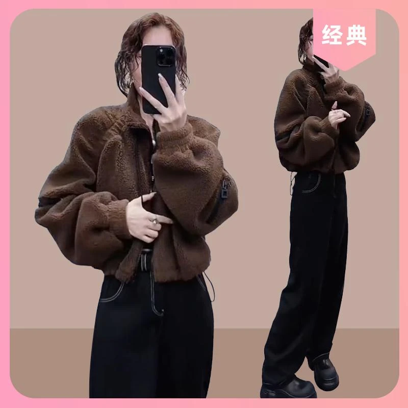 冬季新款今年流行潮流立领时尚休闲百搭小个子保暖大码外套女装