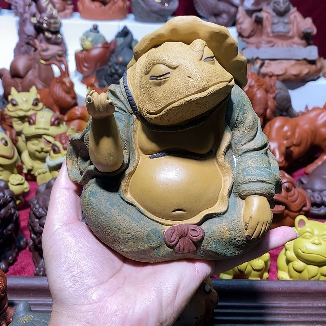 j***余紫砂茶宠宜兴紫砂掐指一算