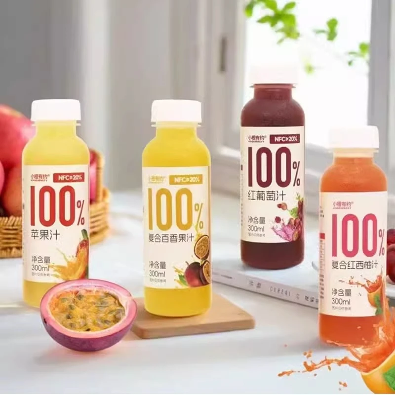 【婷婷直播】26年4月到期】小橙有约100%葡萄西柚苹果汁300ml