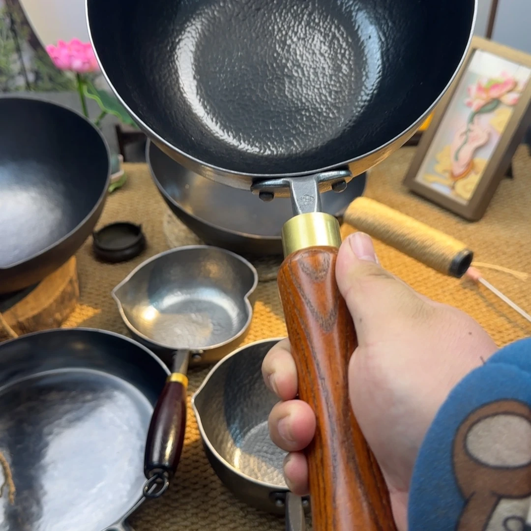 丙***火熟铁手工热锻小奶锅