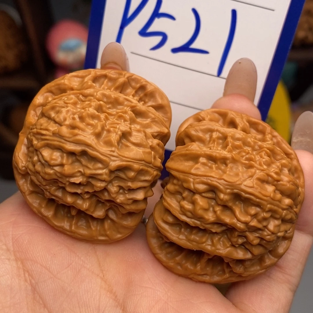 吊坠文玩核桃白狮子40