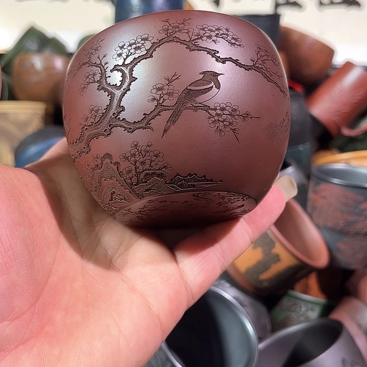 茶杯紫砂全手工紫砂主人杯