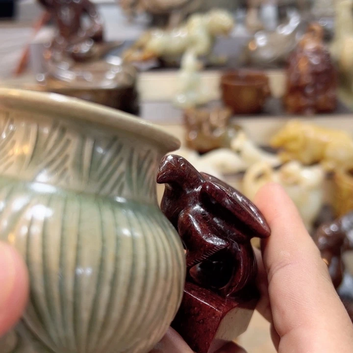 空***前摆件摆件罐盛宝斋物件