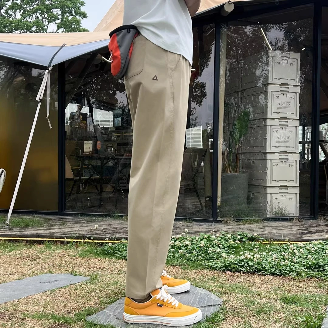 秋季新款男女同款户外锥形直筒工装长裤防水防风速干休闲运动长裤
