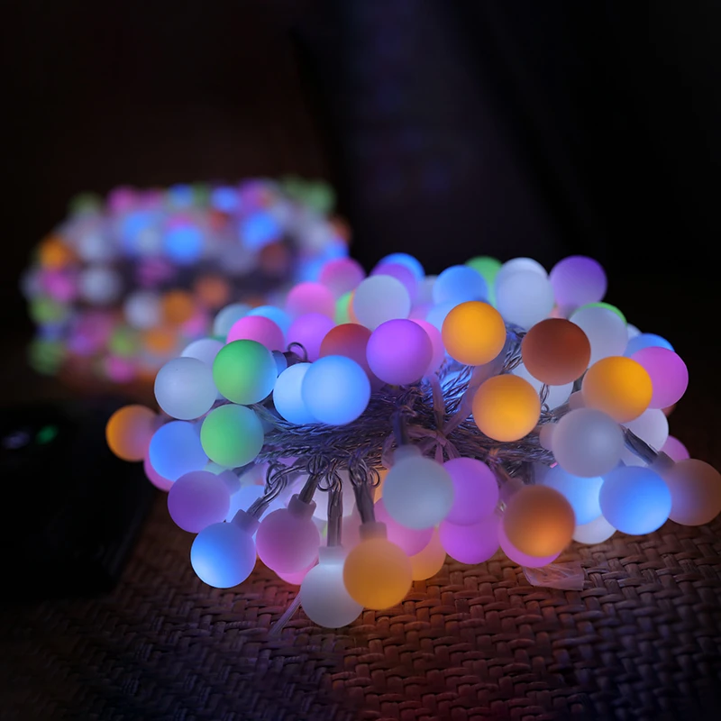 星光太阳能LED灯串变色玛卡龙防水户外庭院别墅帐篷地毯露营夜市