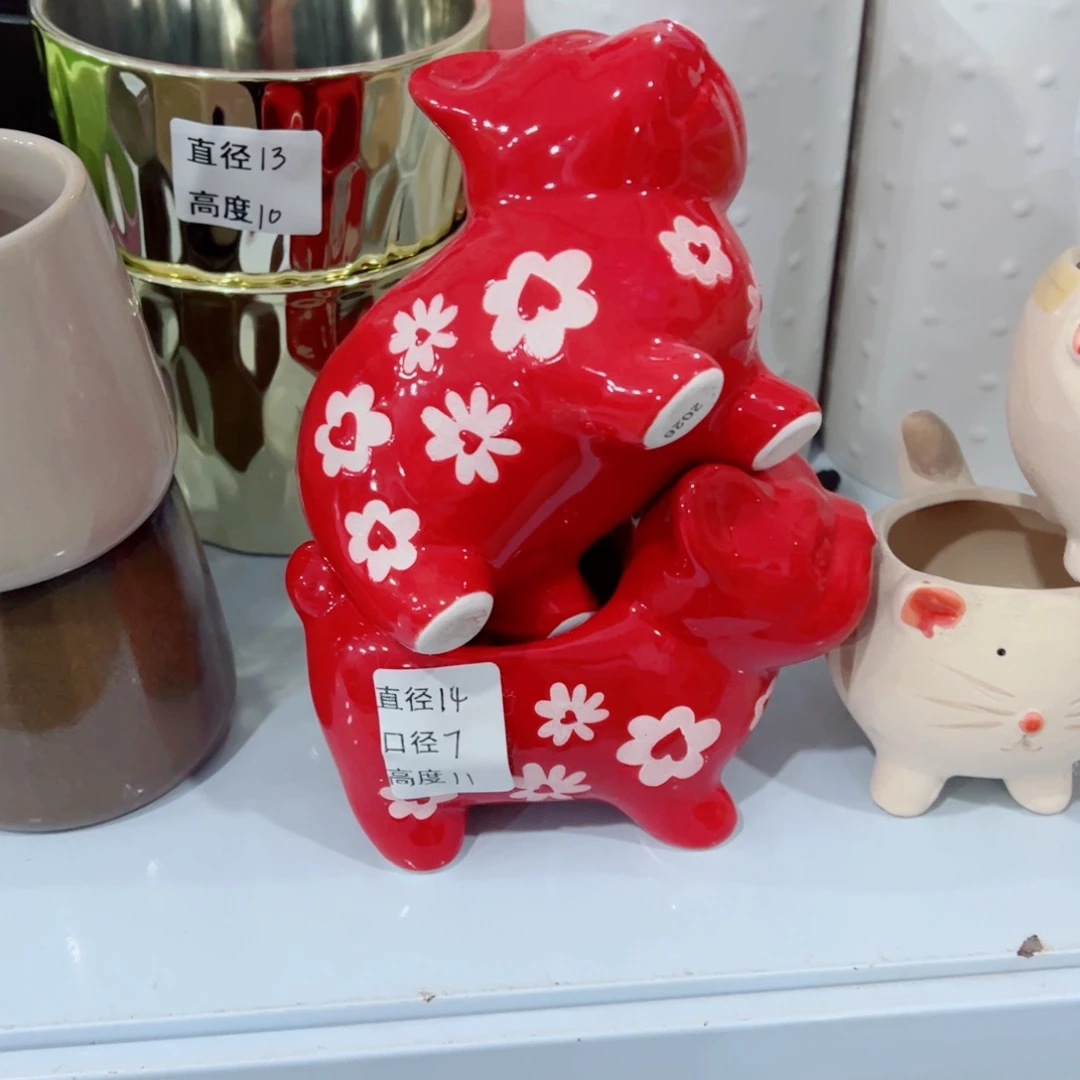 有孔，陶瓷花盆满10米包邮发货。