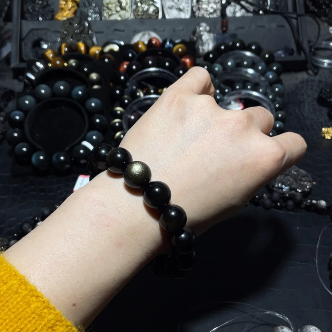 黑曜岩珠宝奇石未镶嵌凡**子