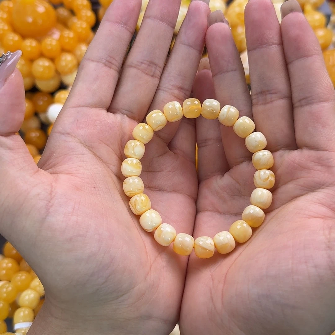 蜜蜡未镶嵌珠宝奇石同料9mm