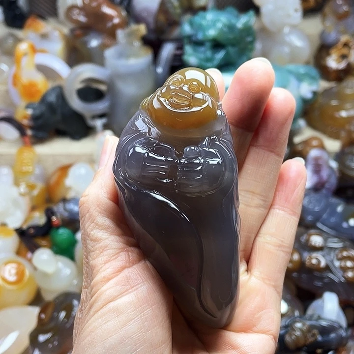 玛瑙/玉髓饰品未镶嵌自*