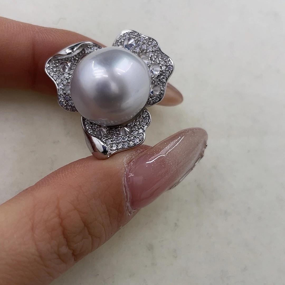 颈饰海水珍珠银S925镶嵌