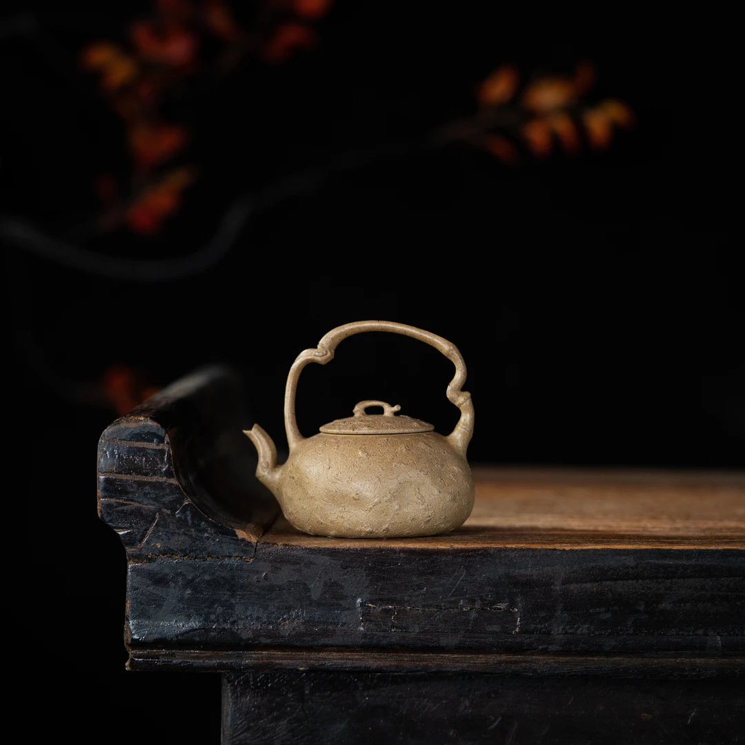 【前墅龙窑】 竹韵提梁 范立娣 段泥80cc 紫砂壶