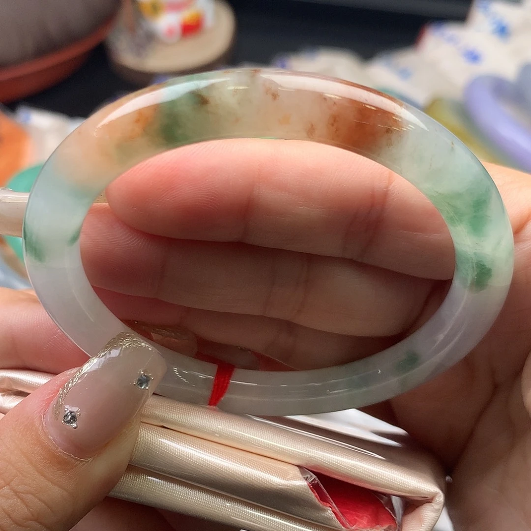 未镶嵌手镯翡翠54.5圆条