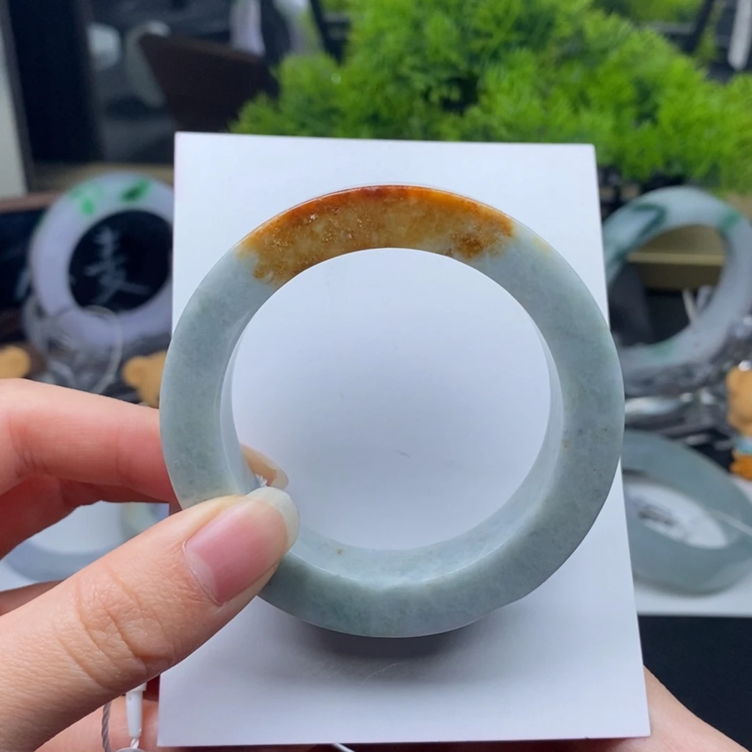 未镶嵌手镯定制翡翠一口糖正圈