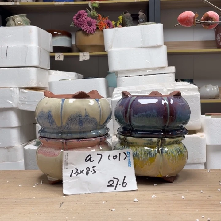 粗陶多肉花盆微瑕701