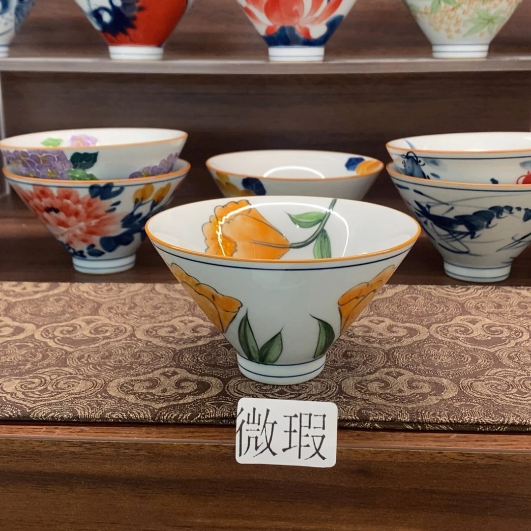 釉下彩老陶泥手工绘制