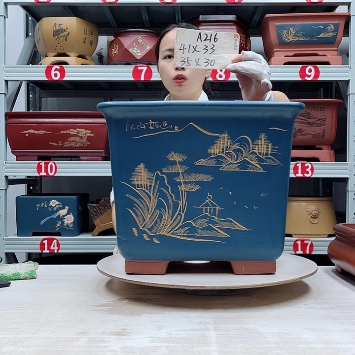 紫砂花盆紫砂花盆
