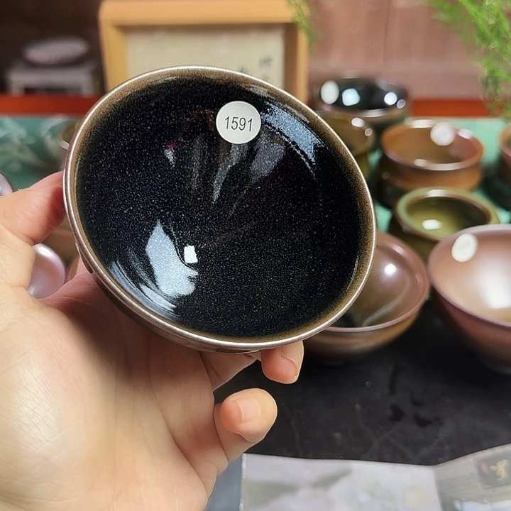 茶盏1591 秋罗柴烧手工主人杯