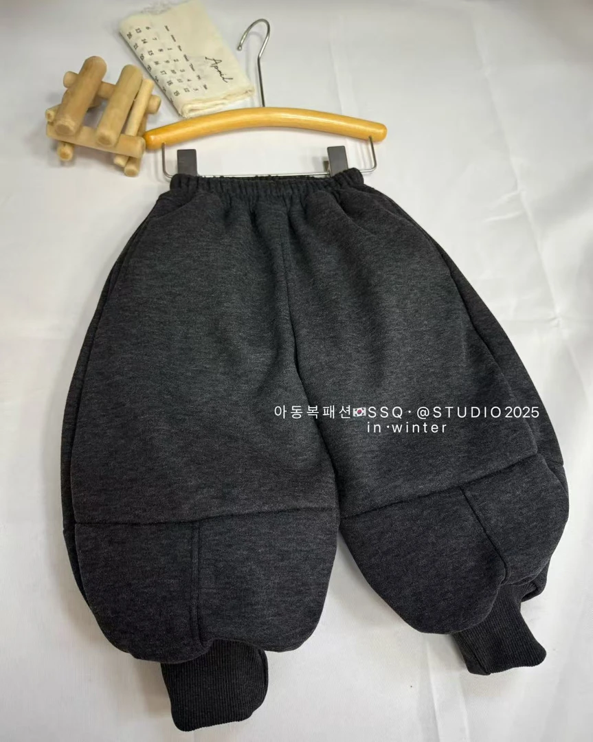 AA战袍·韩版奶味酱拼接灯笼裤四层加厚超级暖休闲裤洋气新品26