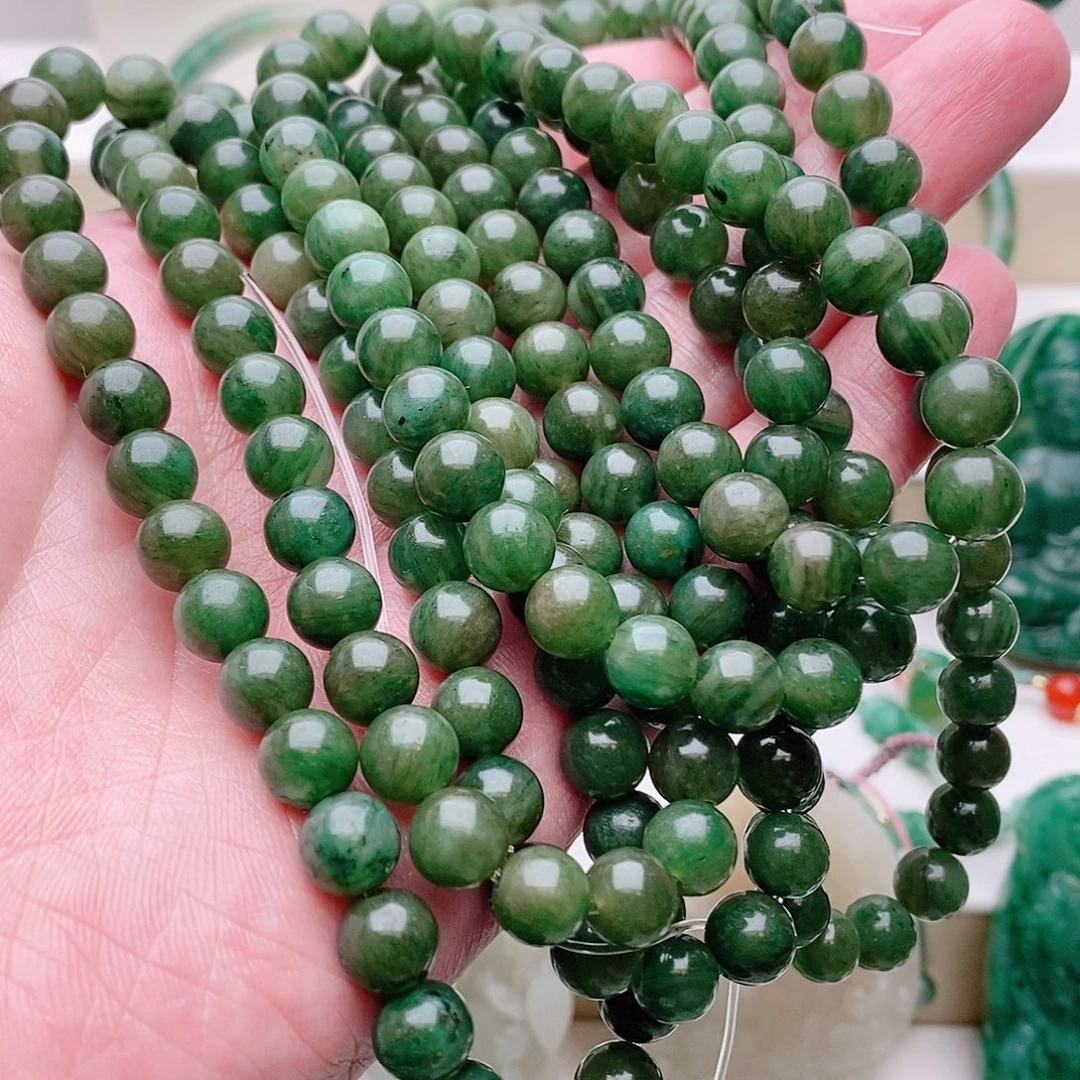江***美未镶嵌独山玉珠串
