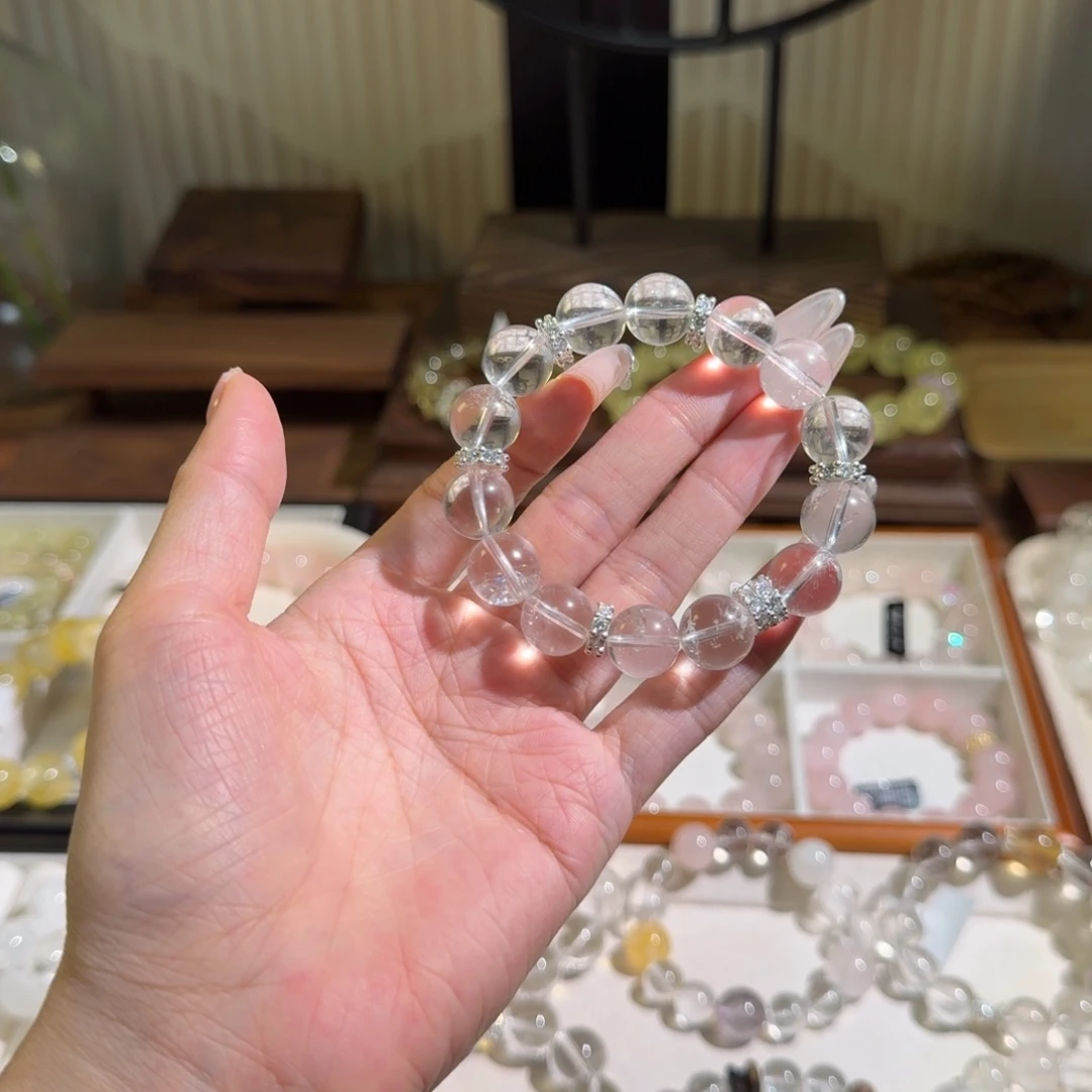 啵***.未镶嵌手链水晶白水