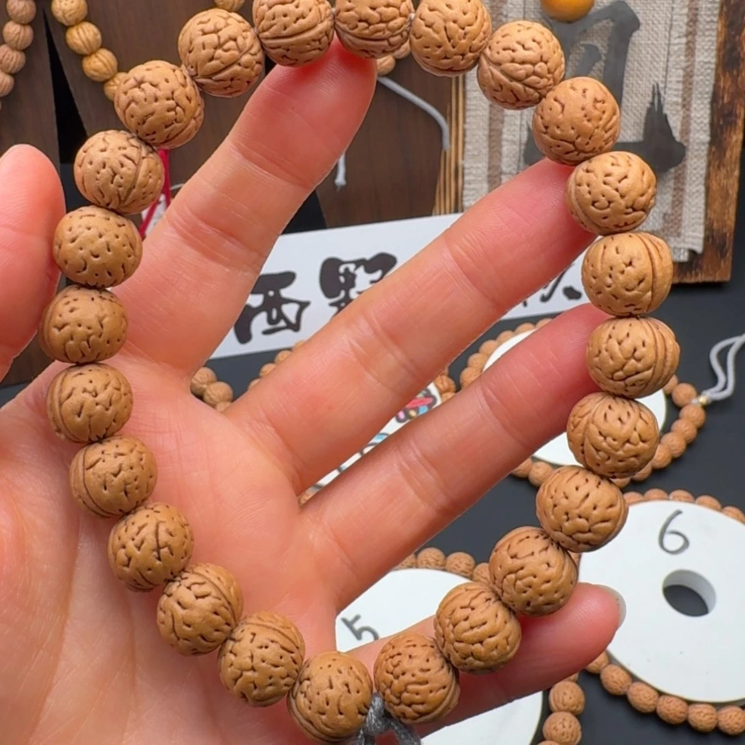 桃核手串12➕脐中脐肌肉手持