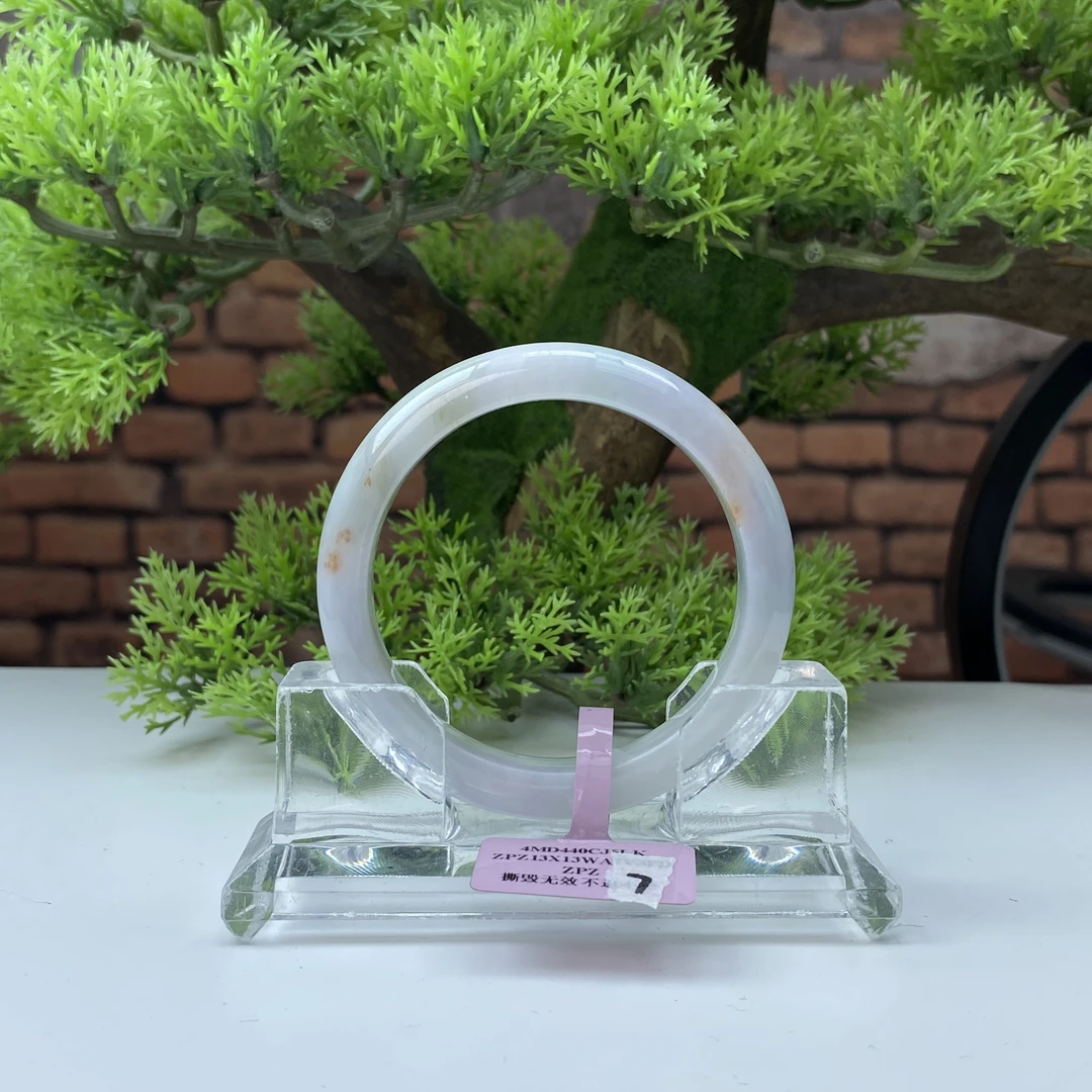 55.5【刀客砍价王】心心-天然缅甸A货翡翠手镯 L7