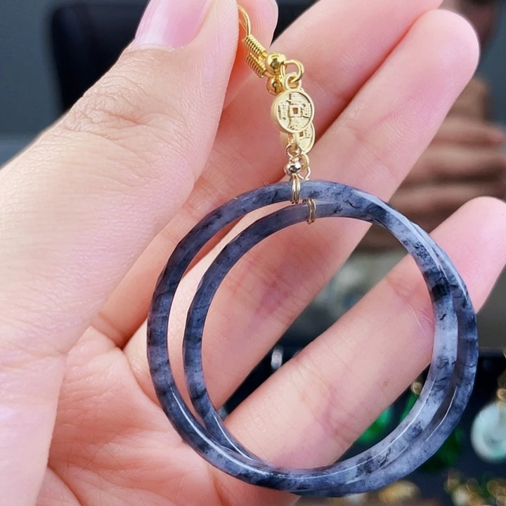 翡翠耳饰未镶嵌饰品