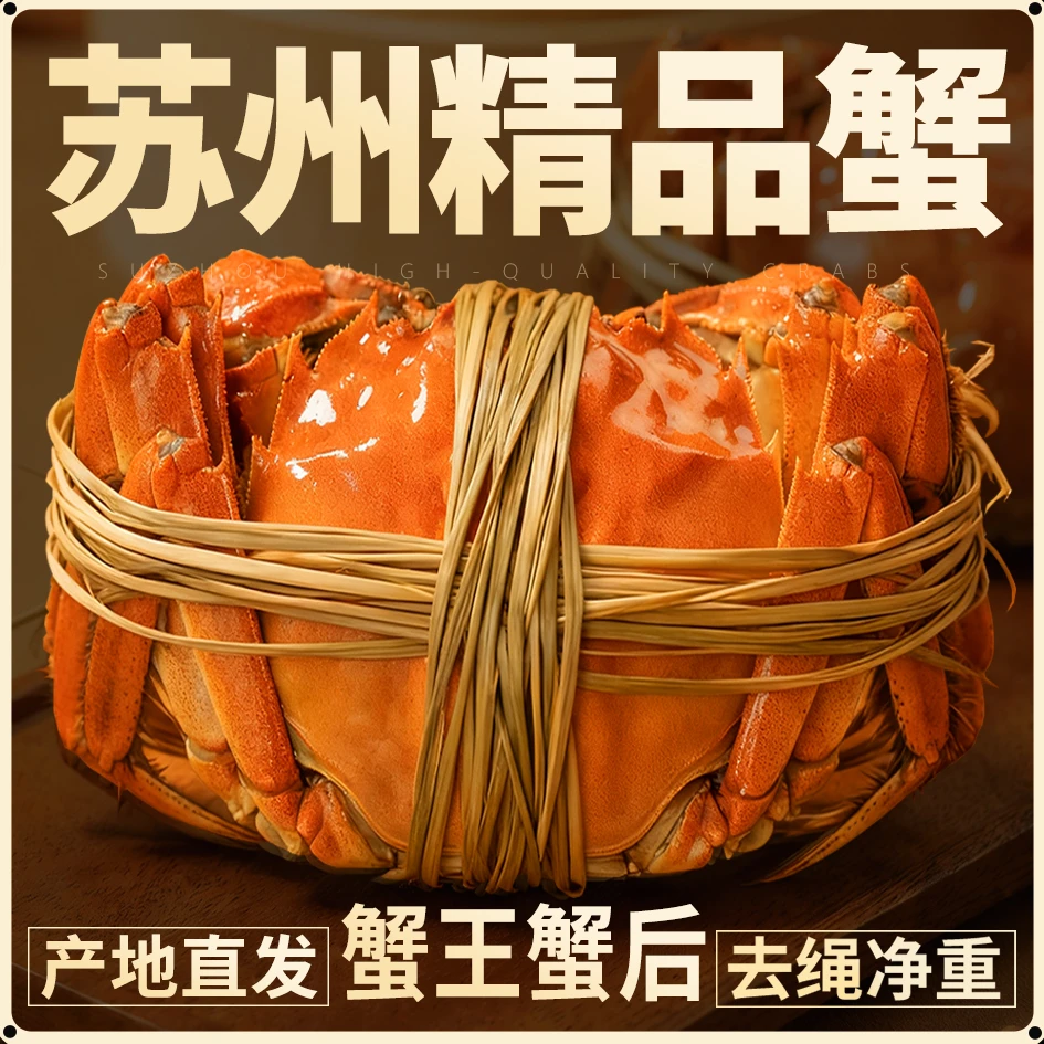 达1【活蟹】精品大闸蟹 公6.0-5.7两 母5.0-4.7两 10只 精品精挑A1