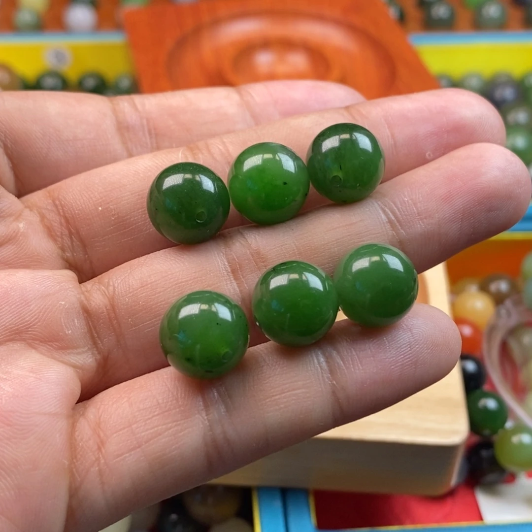 那***川未镶嵌和田玉珠宝奇石卡12碧玉y