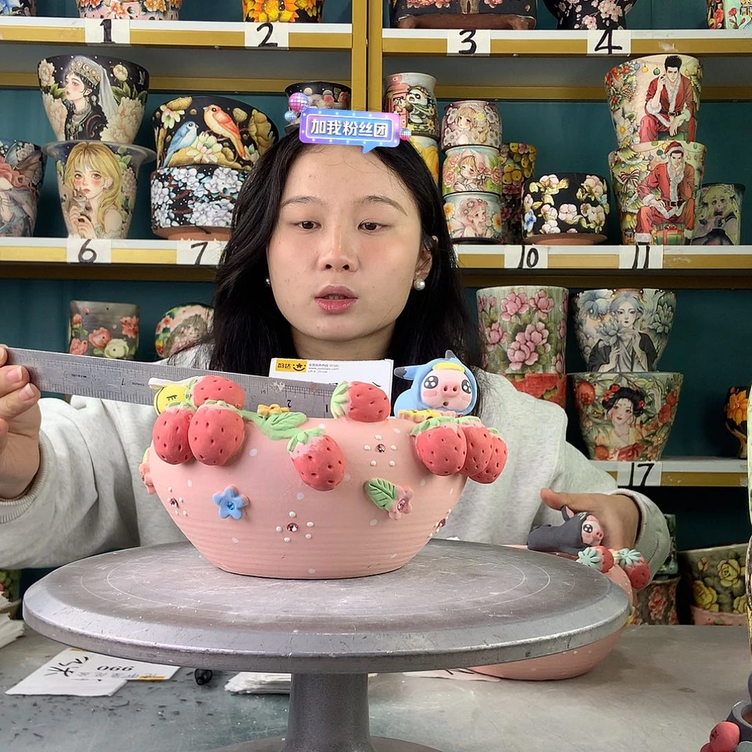 小****陶景德镇手工花盆陶瓷1
